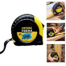Trena emborrachada 10 metros profissional fita metrica 10m 24mm retratil trava de aço medicao ferramenta Trena emborrachada 10 metros profissional fita metrica 10m 24mm retratil trava de aço medicao ferramenta