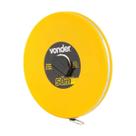 Trena Fibra de Vidro 50m x 12,5mm Longa Caixa Fechada Vonder