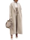 Trench Coat ebossy, moda feminina, sobretudo de lã, damasco
