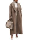 Trench Coat ebossy, moda feminina, sobretudo de lã XXL