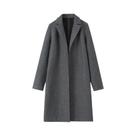 Trench Coat Feminino Vintage Longo - Decote em V, Manga Comprida e Estilo Chique
