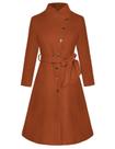 Trench Peacoat GRACE KARIN 2024 outono-inverno para mulheres