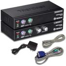 TRENDnet Kit de extensão KVM, amplia controles de teclado, vídeo, mouse, até 150 metros , teclas de atalho, PS2, VGA, USB tipo A TK-EX3