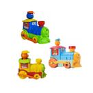 Trenzinho colorido didático teddy train - samba toys
