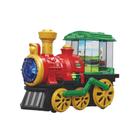 Trenzinho Com Fumaça Luzes E Som Brinquedo Interativo Vermelho/amarelo/verde
