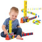 Trenzinho Domino Educativo Brinquedo Para Empilhar Som Luz