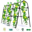 Trepadeira de Jardim Laodier em Metal em Formato U 120x76x120 cm Preta