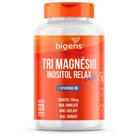 Tri Magnésio dimalato, quelato e taurato Inositol, Vitamina B6, 120 Cápsulas, Bigens