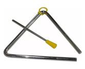 Triângulo Musical Aço Cromado 20cm Liverpool Tr 20+batedor