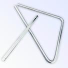 Triangulo musical forro de aço 15 cm cromado torelli