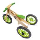 Triciclo 2 Em 1 Vira Bicicleta De Equilíbrio Wooden Verde