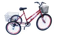 Triciclo adulto cano baixo freio duplo c/aero