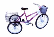 Triciclo adulto onix c/guidão poty pink