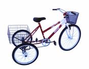 Triciclo adulto onix c/guidão poty vermelho