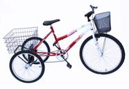 Triciclo adulto onix cor vermelho