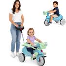 Triciclo Bandeirante Passeio e Pedal Velobaby Joy Azul