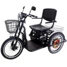 Triciclo Elétrico 1000W Motor Duplo Cadeira Giratória Suspensão Ré Alarme Preto - Midori Bike