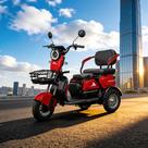 Triciclo Elétrico 3 Lugares WeHawk WXT03 800W Lítio 48V
