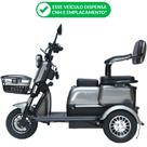Triciclo Elétrico 750W Fenix Grafite Tração Reduzida Freio no Pé - Não Precisa de CNH