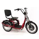 Triciclo Elétrico 800W Freio a Disco com Ré Farol e Alarme Fox Vermelho - Duos Bikes