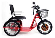 Triciclo Elétrico 800w Sem Amortecedor Vermelho Vermelho