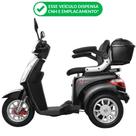 Triciclo Elétrico Eko-10 Preto 1000W 48V 22AH Tração Reduzida - Não precisa de CNH