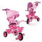 Triciclo EOOWOY Baby Trike 6 em 1 com alça de pressão 18M-5Y rosa