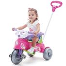 Triciclo Infantil 2 Em 1 Passeio E Pedal Rosa Tatetico Calesita