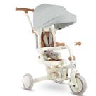 Triciclo Infantil Com Empurrador E Pedal 3 Em 1 Bicicleta Cinza
