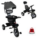 Triciclo Infantil com Proteção Capota Pedal e Haste de Empurrar 25kg