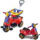 Triciclo Infantil De Passeio E Pedal Andador Avespa Pink Maral