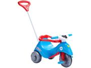 Triciclo Infantil Lelecita Azul com Pedal e Empurrador Calesita - 1004