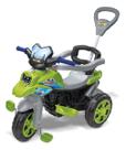 Triciclo Infantil Moto Trail Maral 2 Em 1 Passeio E Pedal Com Empurrador Verde