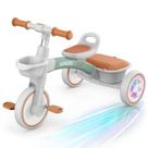 Triciclo infantil SEREED com iluminação colorida de 2 a 5 anos verde Triciclo infantil SEREED com iluminação colorida de 2 a 5 anos verde