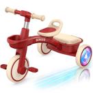 Triciclo infantil SEREED com iluminação colorida de 2 a 5 anos, vermelho Triciclo infantil SEREED com iluminação colorida de 2 a 5 anos, vermelho