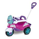 Triciclo Maral Baby City Pink Passeio com Haste Direcionável e Pedal e com Anel De Proteção