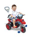 Triciclo Moto Infantil Andador Com Empurrador Direcionável Vermelho Trail Maral ate 30kg a partir de 12 meses Triciclo Moto Infantil Andador Com Empurrador Direcionável Vermelho Trail Maral ate 30kg a partir de 12 meses