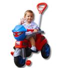 Triciclo Motoca Homem Aranha Menino Bebê Empurrador e Pedal