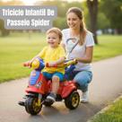 Triciclo Motoca Motoquinha Infantil De Passeio E Pedal Andador Com Haste Avespa Spider Bebê