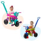 Triciclo Motoka Brinquedo infantil Criança com Empurrador