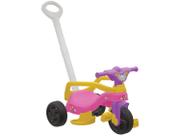 Triciclo Motoquinha Encantado Rosa C/ Empurrador E Proteção