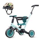 Triciclo para bebês newyoo com 5 modos e capacete verde