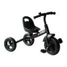 Triciclo Qaba de recreação de 3 rodas Ride-On para crianças pretas