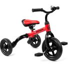 Triciclo XPIY para crianças de 2 a 5 anos dobrável com pedal vermelho