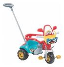 Triciclo Zoom Max Multifuncional Magic Toys Versátil Com Aro Tico-tico Zoom Max Azul E Vermelho