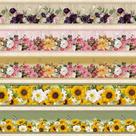Tricoline Digital Barrado Flores e Borboletas 55cm x 1,50mt - 100% Algodão Tricoline Digital Barrado Flores e Borboletas 55cm x 1,50mt - 100% Algodão
