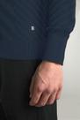 Tricot Gola Careca Jacquard - Azul Marinho Tricot Gola Careca Jacquard - Azul Marinho