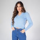 Tricot susie pelinho cropped feminino
