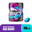 Trident X Gamers Acid Berry Explosão de Sabores Intensos 48,3g