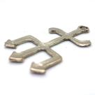 Tridente Pomba Gira Garfo da Pomba Gira Umbanda em Metal 4cm